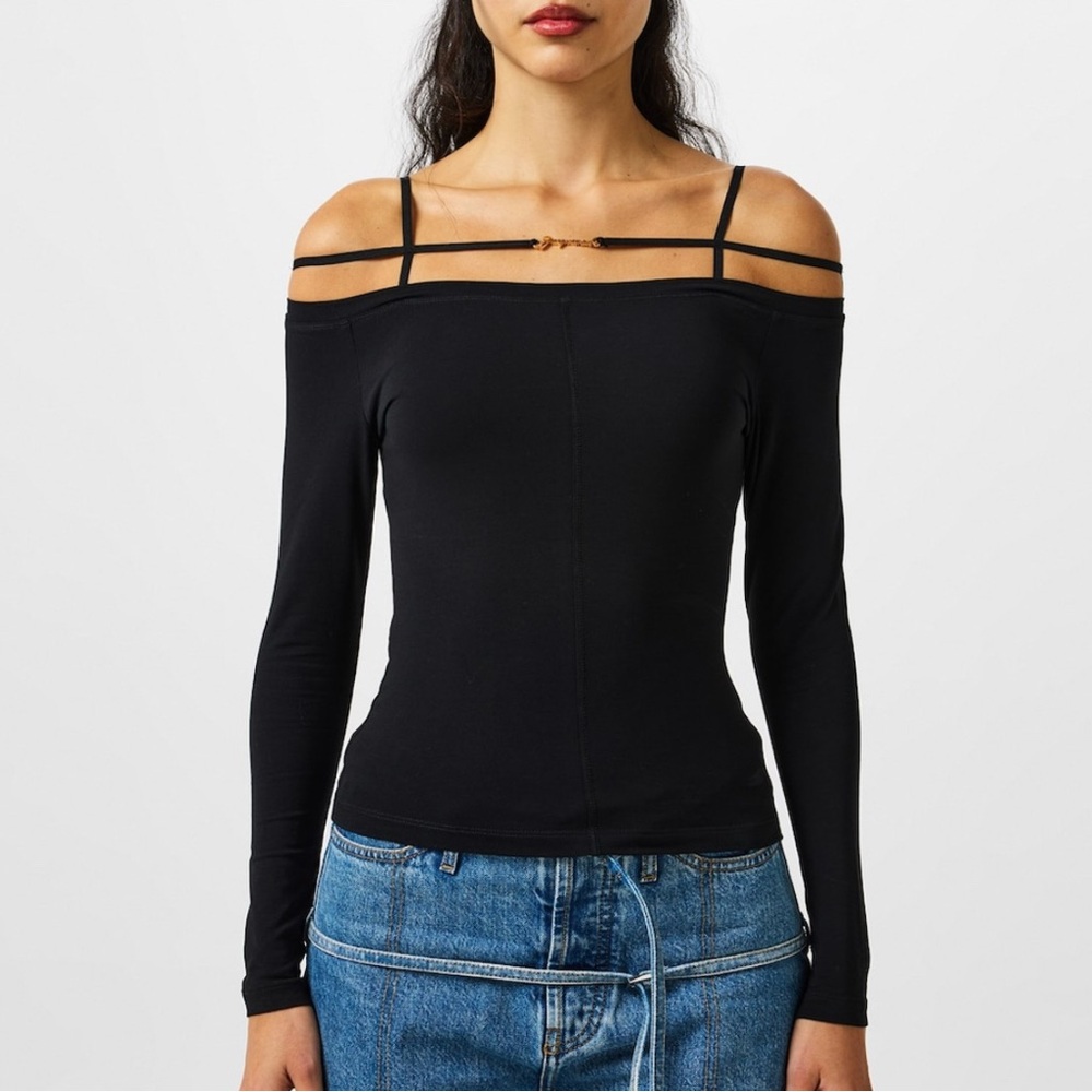 Jaquemus Le t-shirt Sierra Off-shoulder Top NWT